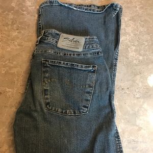 Silver Flare Jeans